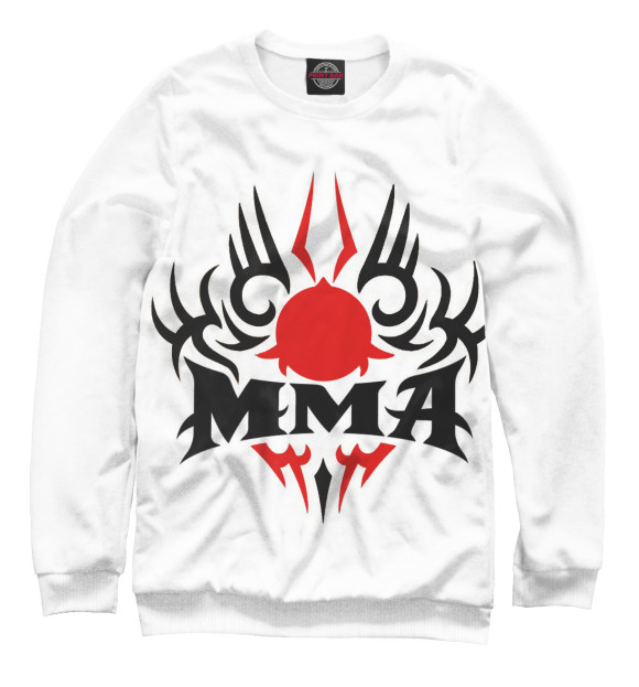 Свитшот для мальчиков с изображением MMA цвета Белый
