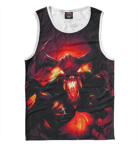 

Майки Print Bar, Белый, Shadow Fiend
