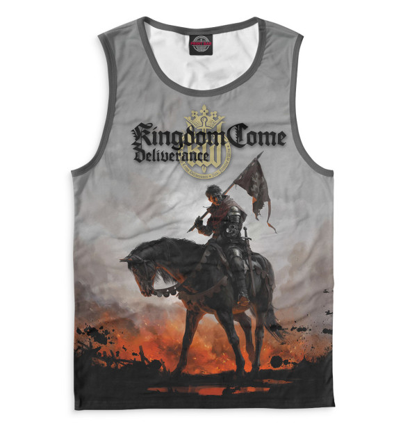 Мужская майка с изображением Kingdom Come: Deliverance цвета Белый