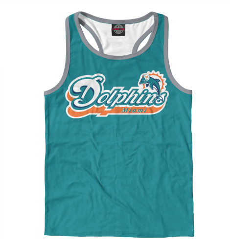 

Майки борцовки Print Bar, Белый, Miami Dolphins - Майами Долфинс