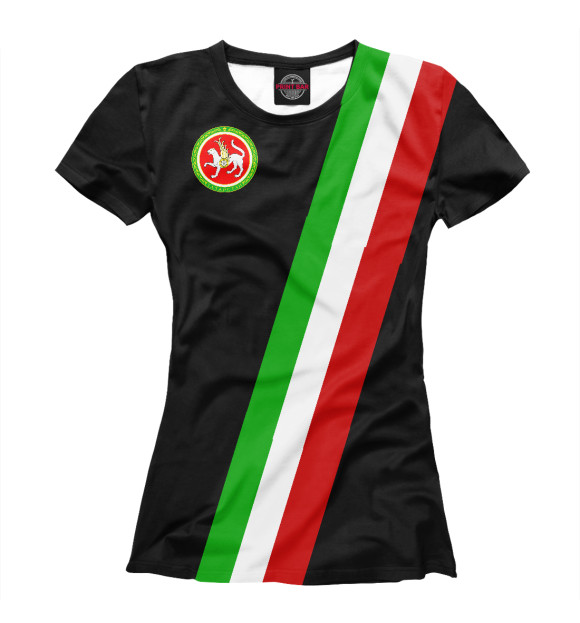 Женская футболка с изображением Татарская мафия цвета Белый