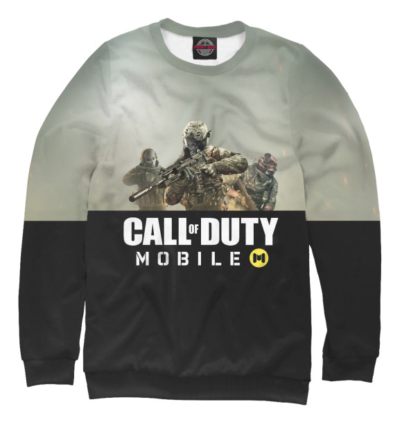 Мужской свитшот с изображением Call of Duty: Mobile цвета Белый