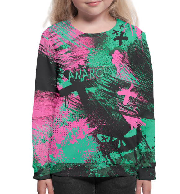 Свитшот для девочек с изображением Counter-Strike цвета Белый