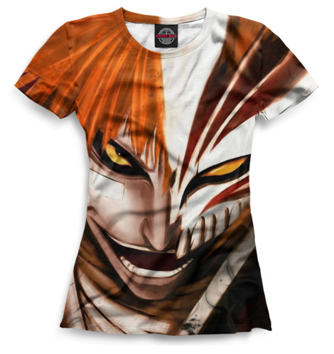 

Футболки Print Bar, Белый, Ичиго Куросаки