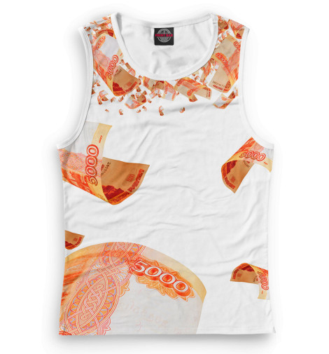 

Майки Print Bar, Белый, Купюры 5000