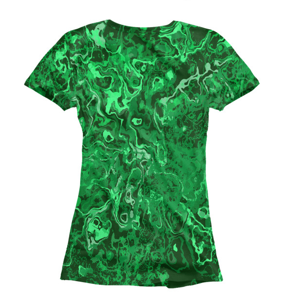 Футболка для девочек с изображением CAMOUFLAGE цвета Белый