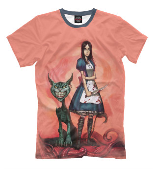 Мужская футболка Алиса и котяра