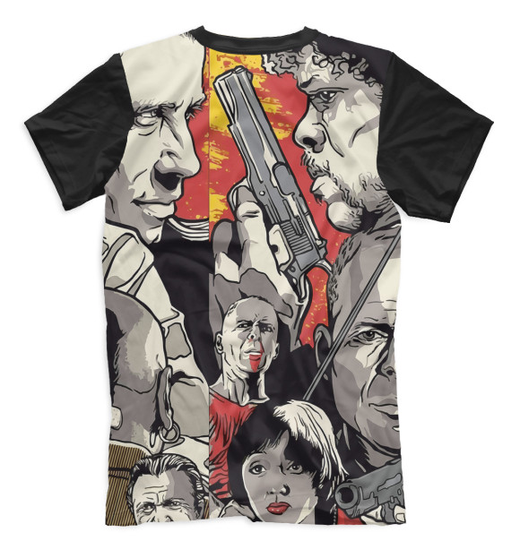 Мужская футболка с изображением Криминальное чтиво цвета Белый