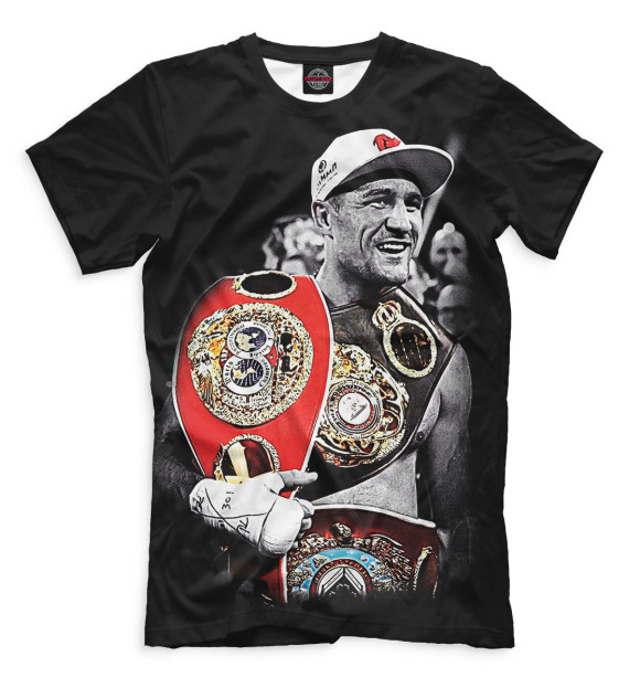 Футболка для мальчиков с изображением Сергей Ковалев цвета Черный