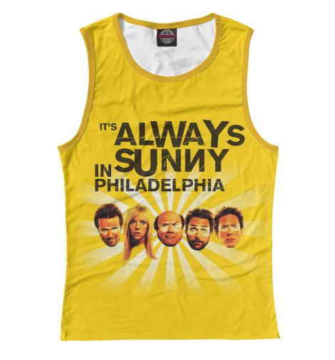 

Майки Print Bar, Белый, В Филадельфии всегда солнечно