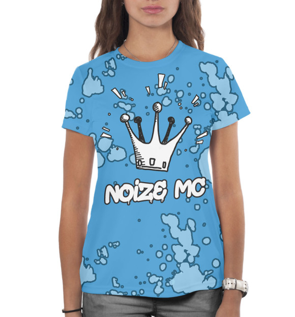 Женская футболка с изображением Noize MC цвета Белый