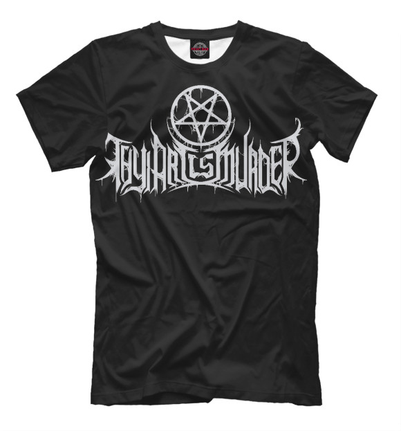 Футболка для мальчиков с изображением Thy Art IS Murder цвета Черный
