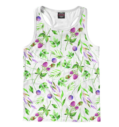

Майки борцовки Print Bar, Белый, Клевер и малина