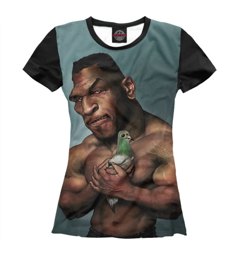 Футболки Print Bar, Белый, Майк Тайсон