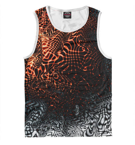

Майки Print Bar, Белый, Molted lava