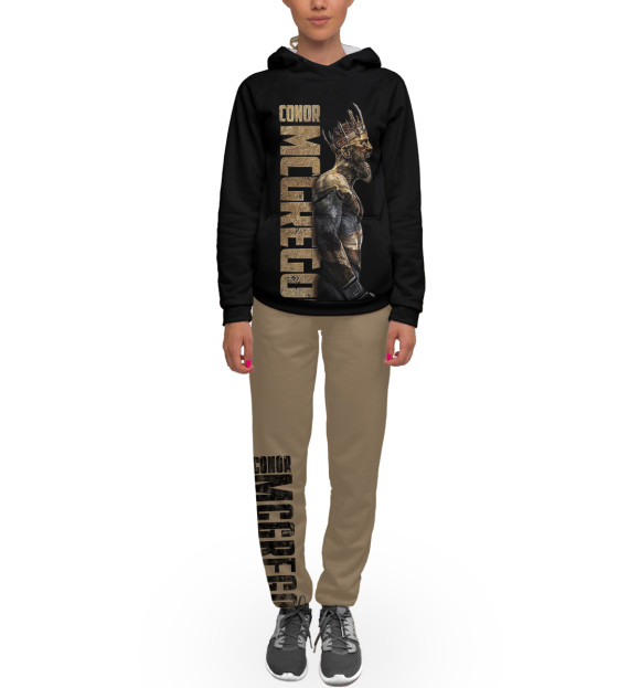 Женский спортивный костюм с изображением Конор МакГрегор цвета Белый