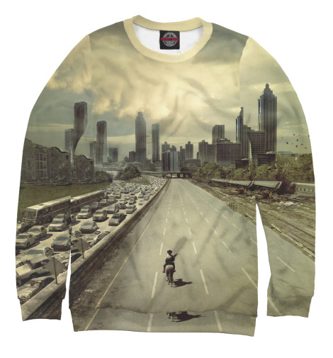 

Свитшоты Print Bar, Белый, Ходячие мертвецы