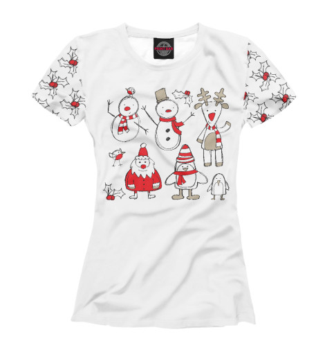 

Футболки Print Bar, Белый, Новый Год