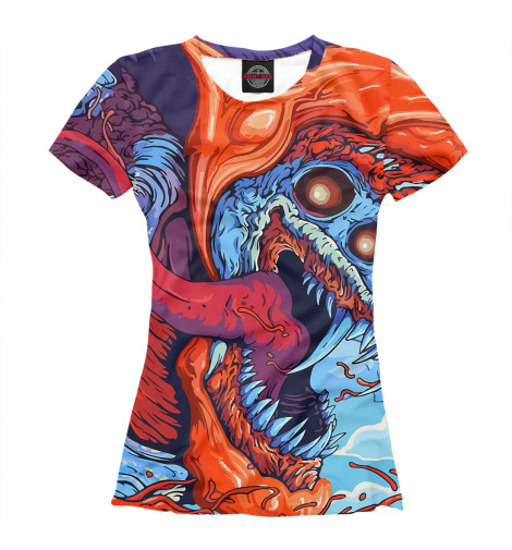 

Футболки Print Bar, Белый, CS GO-скоростной зверь