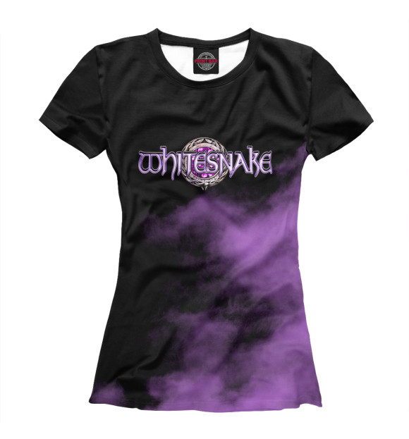 Футболка для девочек с изображением Whitesnake цвета Белый