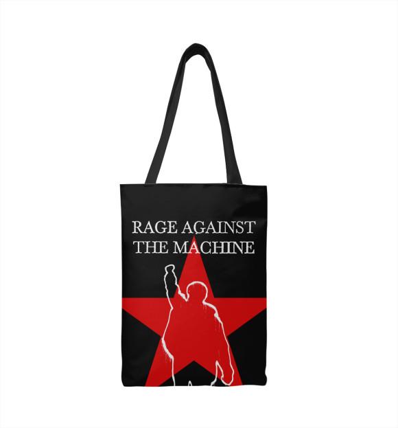 Сумка-шоппер с изображением Rage Against the Machine цвета 