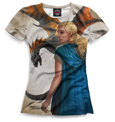 

Футболки Print Bar, Белый, Дейнерис Таргариен
