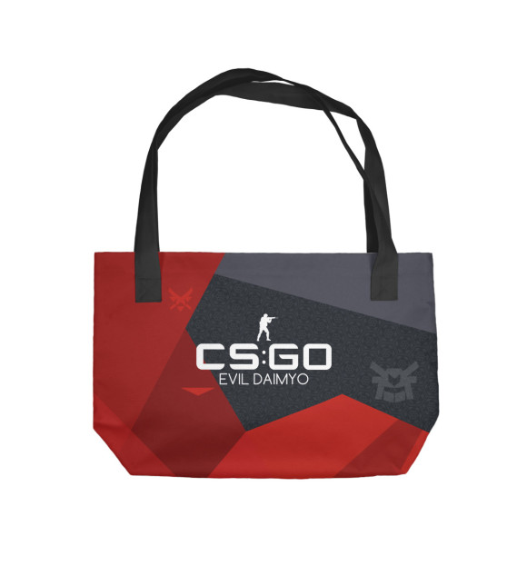 Пляжная сумка с изображением CS:GO / Evil Daimyo цвета 