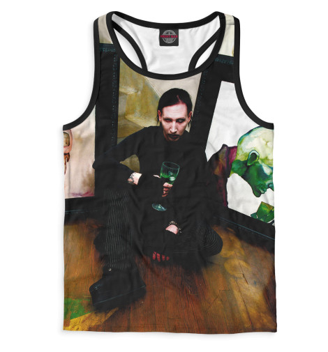 

Майки борцовки Print Bar, Белый, Mаrilyn Manson
