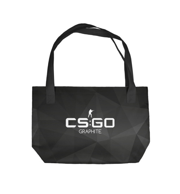 Пляжная сумка с изображением CS:GO / Graphite Art цвета 