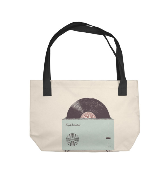 Пляжная сумка с изображением Oldschool Time цвета 