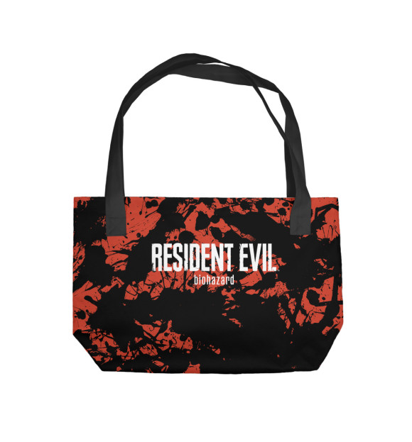 Пляжная сумка с изображением Resident Evil цвета 