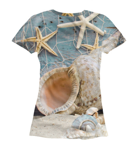 

Футболки Print Bar, Белый, Ракушка