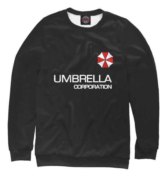 Мужской свитшот с изображением Umbrella Corp цвета Белый