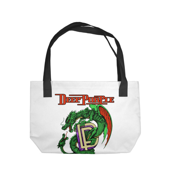 Пляжная сумка с изображением Deep Purple цвета 