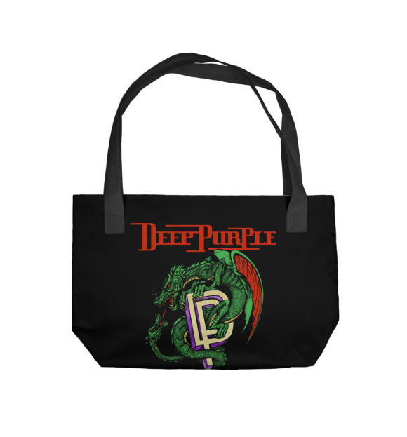 Пляжная сумка с изображением Deep Purple цвета 
