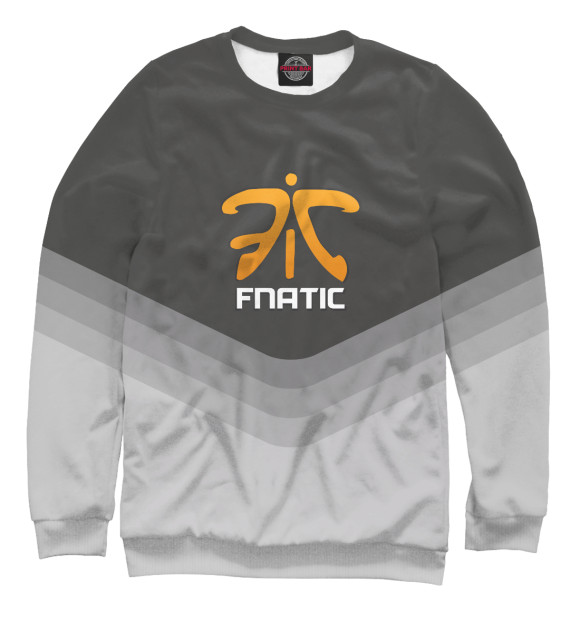 Свитшот для девочек с изображением Fnatic Team цвета Белый