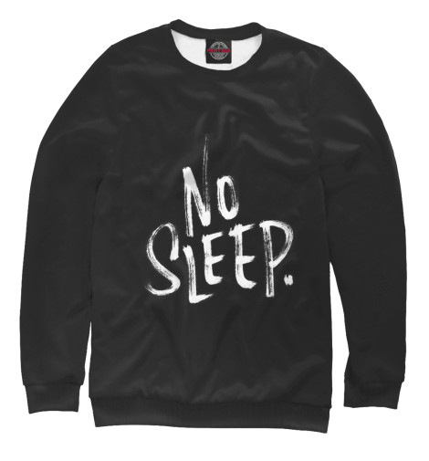 

Свитшоты Print Bar, Белый, No Sleep