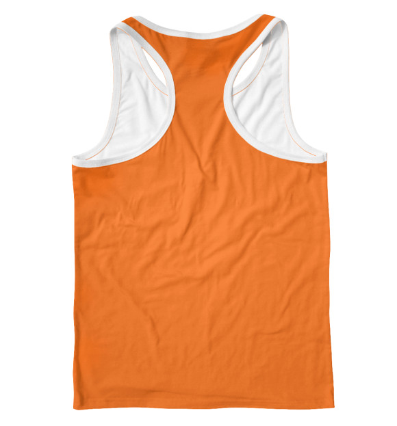 Мужская майка-борцовка с изображением Влюбленные котики цвета Белый