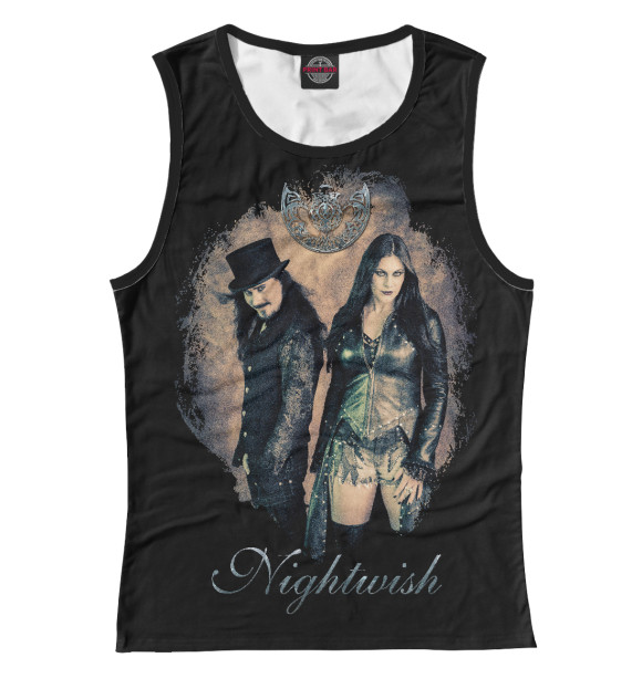 Женская майка с изображением Nightwish цвета Белый