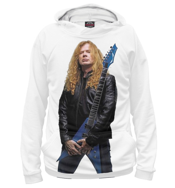 Худи для девочки с изображением Dave Mustaine цвета Белый