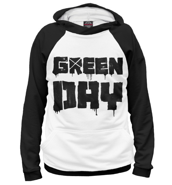 Худи для девочки с изображением Green Day цвета Белый