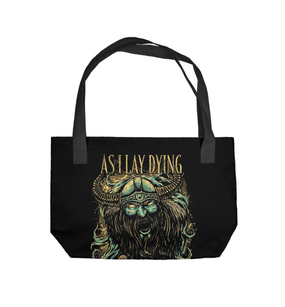 Пляжная сумка с изображением As I Lay Dying цвета 