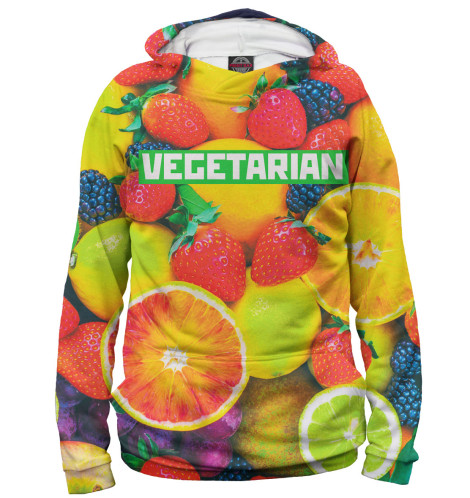 

Худи Print Bar, Белый, Vegetarian