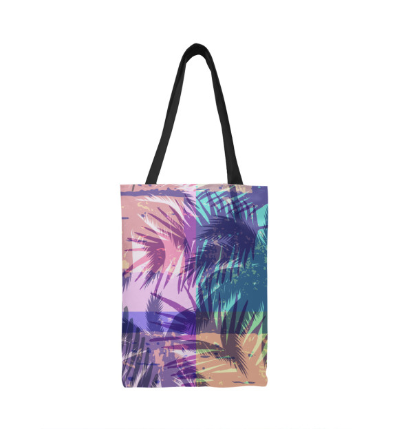 Сумка-шоппер с изображением Сочные пальмы цвета 