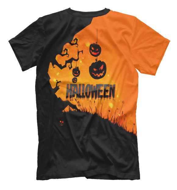Мужская футболка с изображением Halloween цвета Белый
