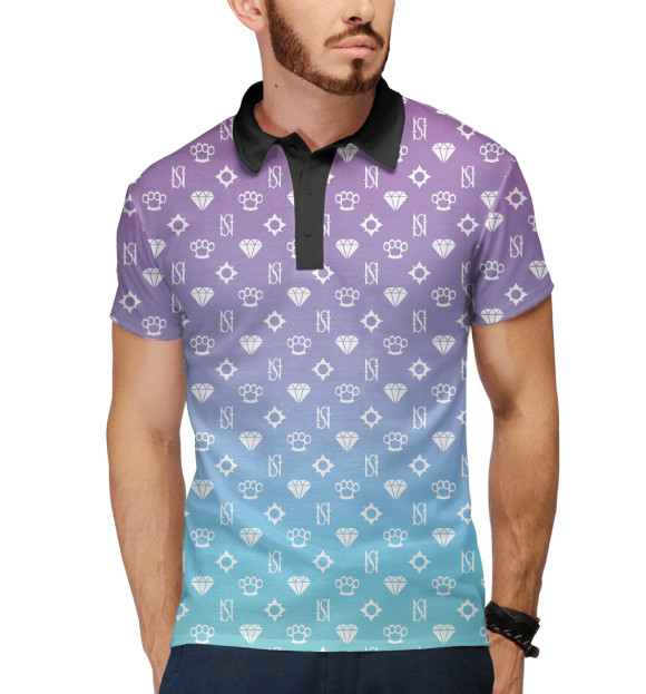 Мужское поло с притом Sessanta Nove цвета Белый Мужское поло с изображением Sessanta Nove цвета Белый