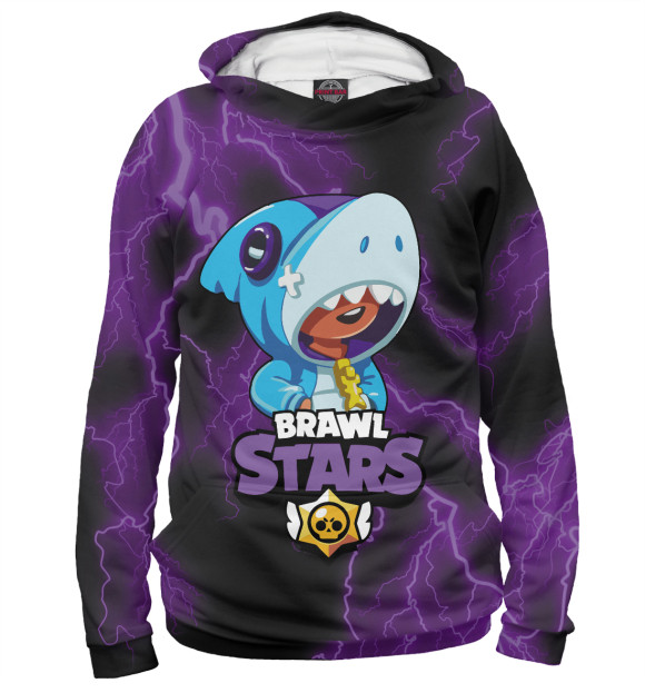 Женское худи с изображением Brawl Stars цвета Белый