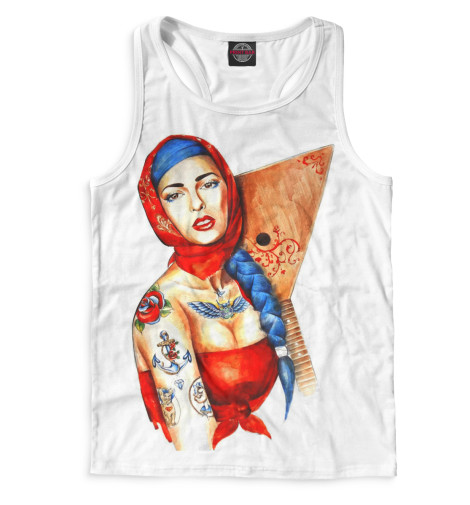 

Майки борцовки Print Bar, Белый, Русская краса