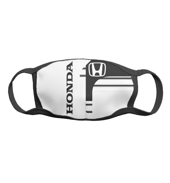 Маска тканевая с изображением Honda цвета Белый
