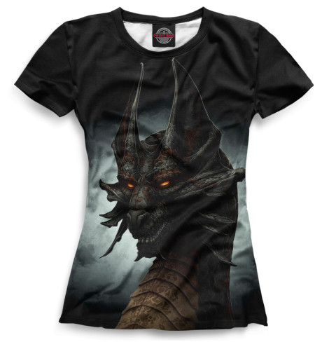 

Футболки Print Bar, Белый, Дракон